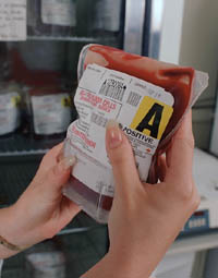 Fotografía de un banco de sangre