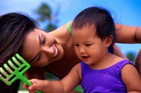 Fotografía de una madre y su hija pequeña