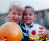 Fotografía simulada miopía