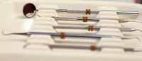 Picture of several different dental instruments