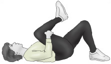 Illustration of knee raise