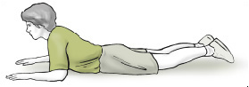 Illustration of partial press-up