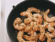Ginger shrimp open-face sandwiches