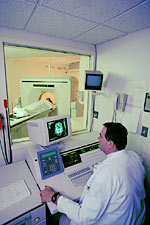 A picture of a CT scan